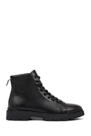 Male Black Zip Closure Leather Casual Boots | Derimod Male Black Zip Closure Leather Casual Boots | Derimod