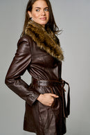 New Alexandra Kadın Deri Ceket | Derimod New Alexandra Kadın Deri Ceket | Derimod