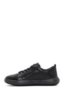 Erkek Siyah Bağcıklı Deri Sneaker | Derimod Erkek Siyah Bağcıklı Deri Sneaker | Derimod