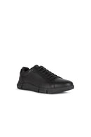 Geox Men's Black Adacter Leather Sneaker | Derimod Geox Men's Black Adacter Leather Sneaker | Derimod
