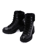 Women's Black Short Heeled Leather Boots | Derimod Women's Black Short Heeled Leather Boots | Derimod