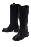 Women's Black Leather Boots | Derimod Women's Black Leather Boots | Derimod