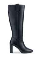 Geox Women's Black Walk Pleasure Leather Plaftorm Heeled Boots | Derimod Geox Women's Black Walk Pleasure Leather Plaftorm Heeled Boots | Derimod