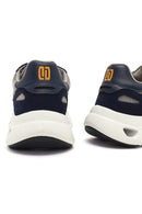 Derimod Studio Men's Navy Blue Lace-Up Thick-Soled Sneaker | Derimod Derimod Studio Men's Navy Blue Lace-Up Thick-Soled Sneaker | Derimod