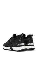 Erkek Siyah Bağcıklı Deri Sneaker | Derimod Erkek Siyah Bağcıklı Deri Sneaker | Derimod