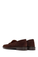 Woman Brown Buckled Suede Loafer | Derimod Woman Brown Buckled Suede Loafer | Derimod