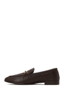 Kadın Kahverengi Toka Detaylı Deri Maskülen Loafer | Derimod Kadın Kahverengi Toka Detaylı Deri Maskülen Loafer | Derimod