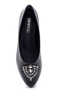 Women's Stone Detailed Ballerinas | Derimod Women's Stone Detailed Ballerinas | Derimod