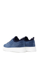 Erkek Mavi Süet Deri Kalın Tabanlı Sneaker | Derimod Erkek Mavi Süet Deri Kalın Tabanlı Sneaker | Derimod