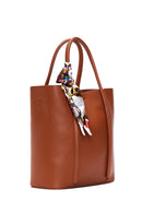 Women's Camel Long Strap Shoulder Bag with Accessory Detail | Derimod Women's Camel Long Strap Shoulder Bag with Accessory Detail | Derimod