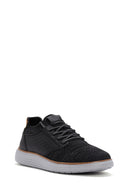 Men's Black Fabric Sneakers | Derimod Men's Black Fabric Sneakers | Derimod
