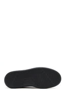 Erkek Siyah Kalın Tabanlı Bağcıklı Deri Sneaker | Derimod Erkek Siyah Kalın Tabanlı Bağcıklı Deri Sneaker | Derimod