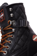 Harley Davidson Women's Black New Worker Leather Combat Boots | Derimod Harley Davidson Women's Black New Worker Leather Combat Boots | Derimod