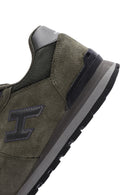 Hammer Jack Men's Khaki Peru Suede Leather Sneaker | Derimod Hammer Jack Men's Khaki Peru Suede Leather Sneaker | Derimod