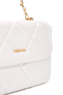 Women's White Long Strap Quilted Shoulder Bag | Derimod Women's White Long Strap Quilted Shoulder Bag | Derimod