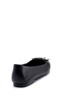 Women's Leather Stone Ballerinas | Derimod Women's Leather Stone Ballerinas | Derimod