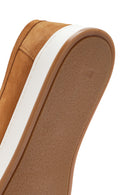 Men's Mustard Lace-Up Suede Leather Casual Shoes | Derimod Men's Mustard Lace-Up Suede Leather Casual Shoes | Derimod