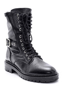Women's Lace-up Leather Boots | Derimod Women's Lace-up Leather Boots | Derimod