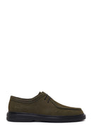 Male Khaki Lace-Up Thick-Soled Nubuck Leather Casual Shoes | Derimod Male Khaki Lace-Up Thick-Soled Nubuck Leather Casual Shoes | Derimod