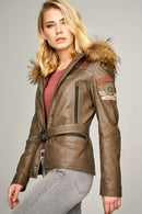 Layla Kadın Deri Ceket | Derimod Layla Kadın Deri Ceket | Derimod