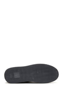 Men's Black Leather Thick Soled Sneaker | Derimod Men's Black Leather Thick Soled Sneaker | Derimod
