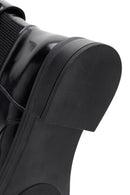 Women's Black Zippered Leather Boots | Derimod Women's Black Zippered Leather Boots | Derimod