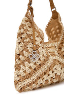 Women's Mink Straw Shoulder Bag | Derimod Women's Mink Straw Shoulder Bag | Derimod