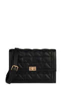 Geox Kadın Siyah Veriana Deri Omuz Çantası | Derimod Geox Kadın Siyah Veriana Deri Omuz Çantası | Derimod