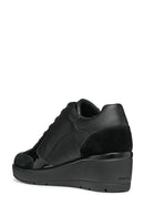Geox Kadın Siyah Ilde Dolgu Topuklu Bağcıklı Casual Sneaker | Derimod Geox Kadın Siyah Ilde Dolgu Topuklu Bağcıklı Casual Sneaker | Derimod