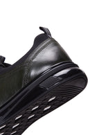 Erkek Haki Deri Casual Sneaker | Derimod Erkek Haki Deri Casual Sneaker | Derimod