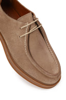 Male Beige Lace-Up Thick-Soled Suede Casual Shoes | Derimod Male Beige Lace-Up Thick-Soled Suede Casual Shoes | Derimod