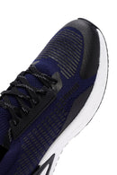 Derimod Zero Men's Blue Lace-Up Thick Sole Fabric Sneaker | Derimod Derimod Zero Men's Blue Lace-Up Thick Sole Fabric Sneaker | Derimod