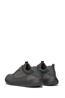 Geox Men's Gray Portello Sneaker | Derimod Geox Men's Gray Portello Sneaker | Derimod