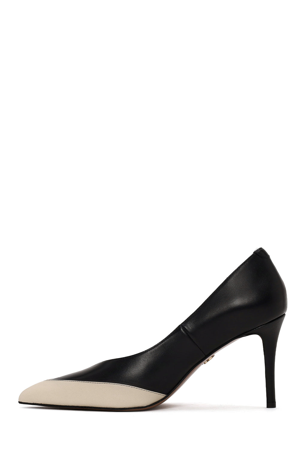 Kadın Siyah İnce Topuklu Deri Stiletto