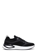 Derimod Zero Men's Black Lace-Up Thick Soled Fabric Sneaker | Derimod Derimod Zero Men's Black Lace-Up Thick Soled Fabric Sneaker | Derimod