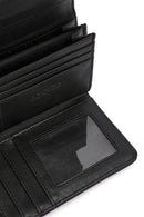 Women's Black Wallet with Strap Detail | Derimod Women's Black Wallet with Strap Detail | Derimod