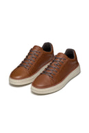 Geox Men's Tan Zackerty Lace-Up Leather Casual Shoes | Derimod Geox Men's Tan Zackerty Lace-Up Leather Casual Shoes | Derimod