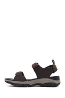 Skechers Men's Brown Tresmen - Ryer Fabric Sandals | Derimod Skechers Men's Brown Tresmen - Ryer Fabric Sandals | Derimod