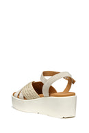 Geox Kadın Bej D Xand 2.2S A - Suede Bilekten Tokalı Dolgu Topuklu Deri Sandalet | Derimod Geox Kadın Bej D Xand 2.2S A - Suede Bilekten Tokalı Dolgu Topuklu Deri Sandalet | Derimod