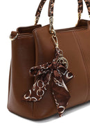 Woman Brown Long-Strap Accessory Shoulder Bag | Derimod Woman Brown Long-Strap Accessory Shoulder Bag | Derimod