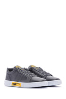 Hammer Jack Men's Gray Toscana Leather Sneaker | Derimod Hammer Jack Men's Gray Toscana Leather Sneaker | Derimod