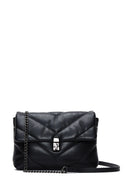 Women's Black Quilted Shoulder Bag | Derimod Women's Black Quilted Shoulder Bag | Derimod