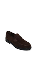 Erkek Kahverengi Süet Deri Casual Loafer | Derimod Erkek Kahverengi Süet Deri Casual Loafer | Derimod