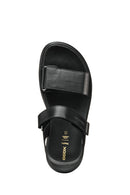 Geox Women Black D Xand 2S E - Smo. Lea + Pear Strappy Leather Sandals | Derimod Geox Women Black D Xand 2S E - Smo. Lea + Pear Strappy Leather Sandals | Derimod