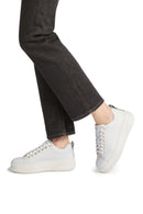 Geox Women's White Spherica Ecub-2 Lace-Up Leather Sneaker | Derimod Geox Women's White Spherica Ecub-2 Lace-Up Leather Sneaker | Derimod