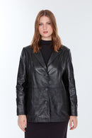 Barbara (plus) Women's Black Coat | Derimod Barbara (plus) Women's Black Coat | Derimod