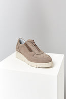 Zipper Detailed Mink Women's Sports Shoes | Derimod Zipper Detailed Mink Women's Sports Shoes | Derimod
