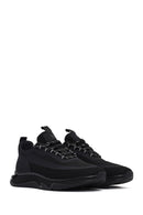 Derimod Zero Male Black Thick-Soled Lace-Up Fabric Sneaker | Derimod Derimod Zero Male Black Thick-Soled Lace-Up Fabric Sneaker | Derimod