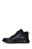 Men's Black Leather Casual Zipper Boots | Derimod Men's Black Leather Casual Zipper Boots | Derimod