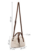 Woman Beige Long Strap Plush Teddy Shoulder Bag | Derimod Woman Beige Long Strap Plush Teddy Shoulder Bag | Derimod